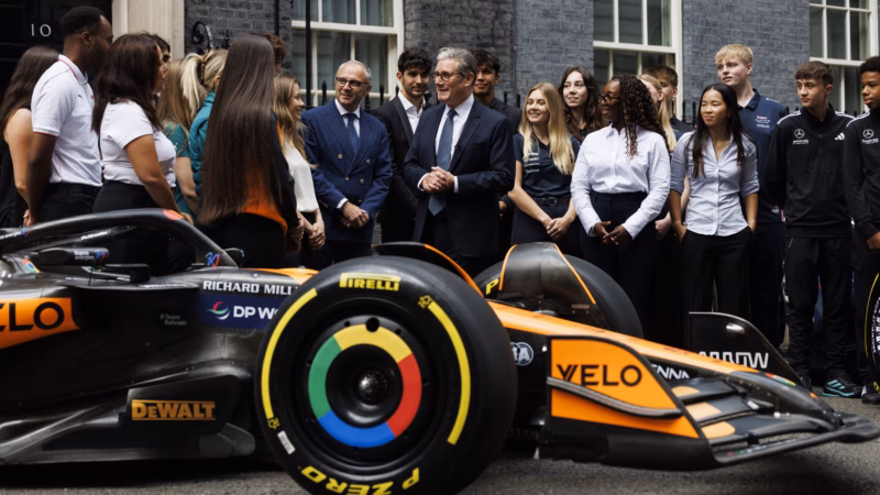 Prime Minister Keir Starmer hosts Formula One reception