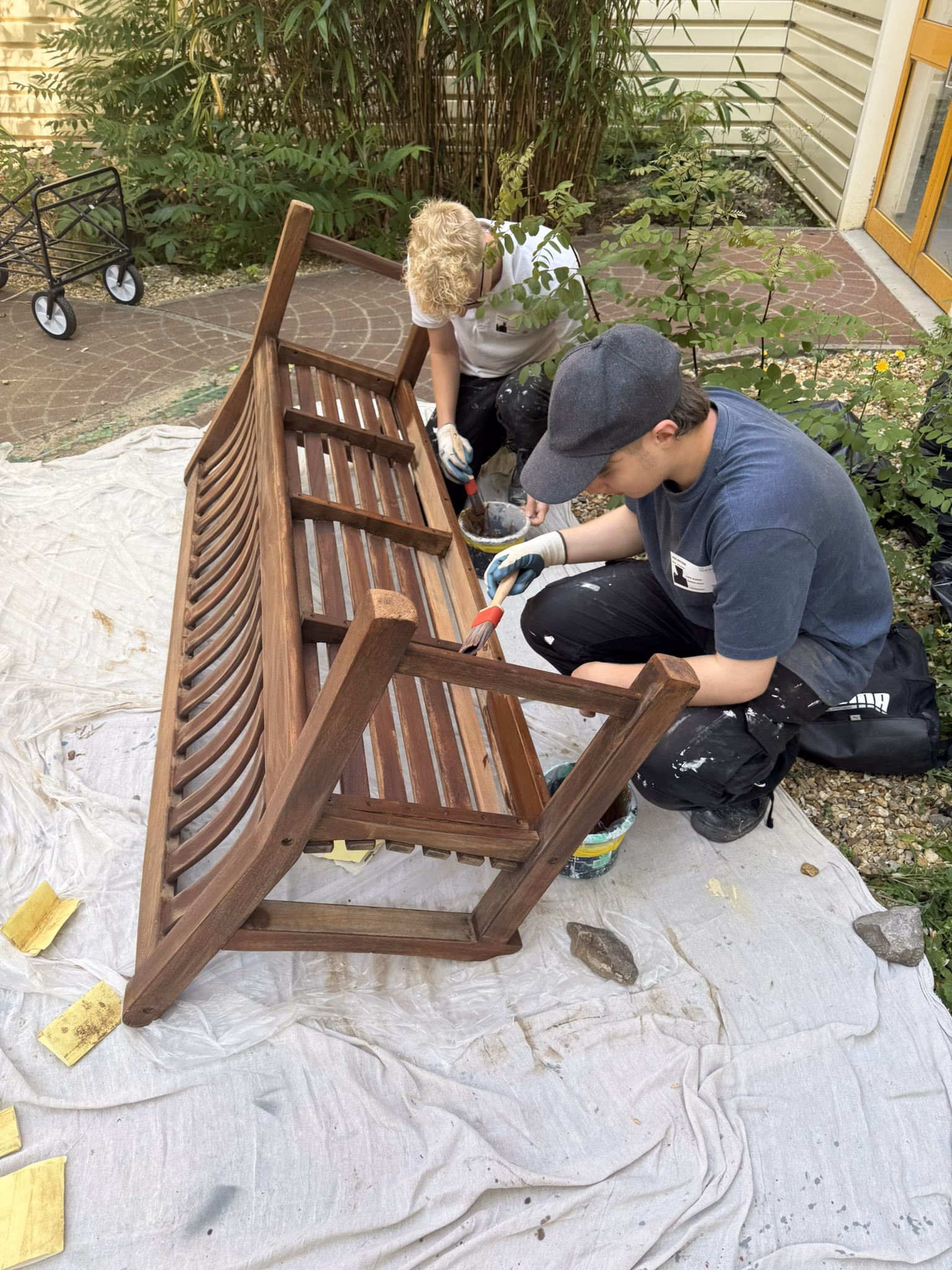 Painting & Decorating students brighten up MK University Hospital grounds