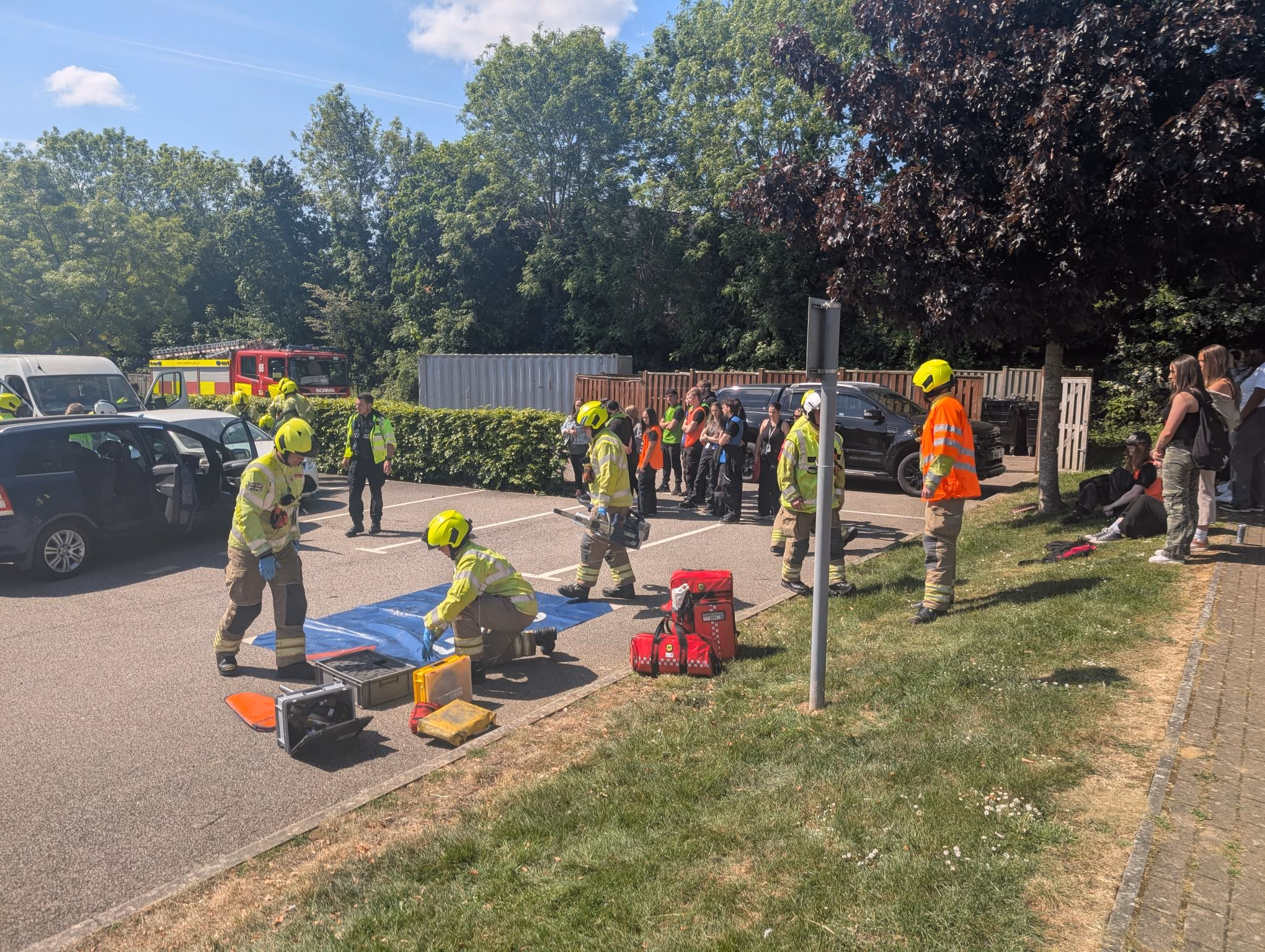 MK College students learn real-world skills in major incident exercise with emergency services