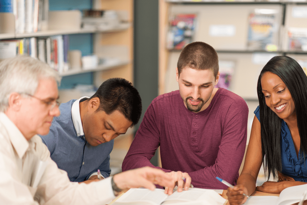 Professionals collaborating 