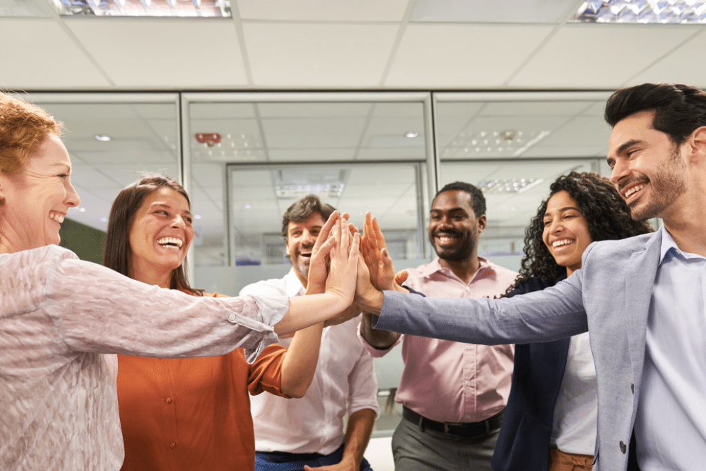 Professionals collaborating